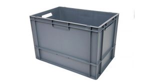 Storage Box, 75l, 600x400x400mm, Grey
