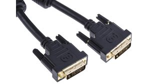 Video Cable, DVI-D 24 + 1-Pin Male - DVI-D 24 + 1-Pin Male, 2m