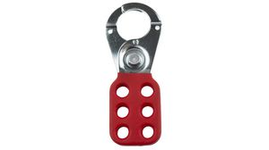 Safety Hasp Lockout PVC Coated, Steel, Red