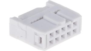 IDC Connector, Right Angle, Socket, Grey, 1A, Contacts - 10