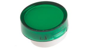 Switch Lens Round 16mm Green Polycarbonate ADA16