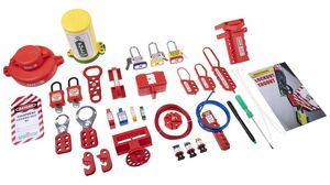 Safety Lockout Kit, 24pcs, Red