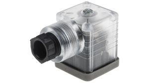 Konektor ventilu s kontrolkou, Zásuvka, PG9, 230V, 10A, Contacts - 3