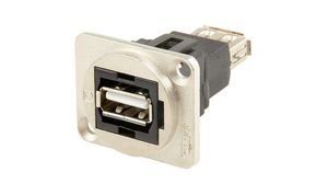 Adapter, Steel, USB-A 2.0 Socket - USB-A 2.0 Socket