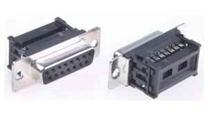 D-Sub Connector, Socket, DA-15, IDC, Pack of 5 pieces