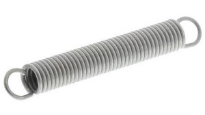 Extension Spring, 24.5 ... 41.8mm, 0.49N/mm, 10N, Stainless Steel