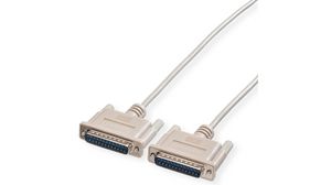 Serial Cable D-SUB 25-Pin Male - D-SUB 25-Pin Male 1.8m Grey