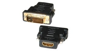 Adapter, DVI-D 24+1-Pin Plug - HDMI Socket