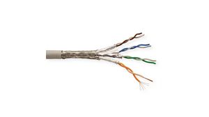 LAN-Kabel PVC CAT6a 4x2x0.2mm² Grau 300m
