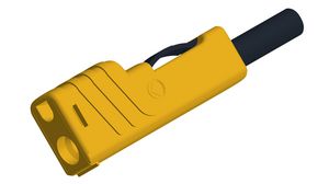 Safety plug, Yellow, Nickel-Plated, 30V, 30A