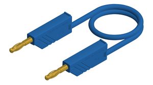 Test Lead Gold-Plated Brass 250mm Blue