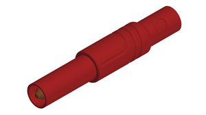 Safety plug, Red, Nickel-Plated, 1kV, 24A