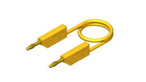 Test Lead Polyamide 32A Gold-Plated Brass 500mm Yellow