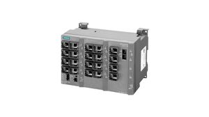 Industrial Ethernet Switch, RJ45 Ports 20, Fibre Ports 1SC, 100Mbps, Managed