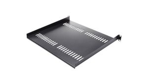 Vented Cantilever Tray, Steel, 401mm, Black