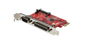 PCIe Parallel and Serial Combo Card, 1x DB9 / DB25, PCI-E x1