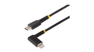 Cable, Wtyk USB C - Złącze Apple Lightning, 2m, USB 2.0, Czarny