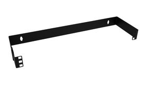 19" Hinged Wall Mounting Bracket for Patch Panels 501x149x152mm Steel 1U Black