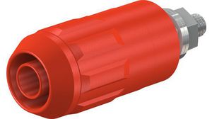 Safety Socket ø4mm Red 20A 1kV Nickel-Plated