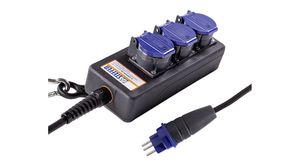Outlet Strip PROFESSIONAL 3x CH Type J (T23) Socket - CH Type J (T23) Plug Black / Blue 3m