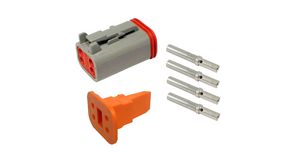 Connector Kit, Receptacle / Pin, 4 Contacts