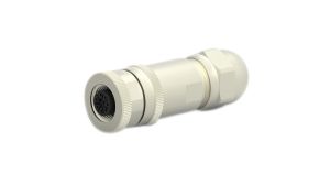 Circular Connector, M12, Socket, Straight, Poles - 8, Screw, Cable Mount