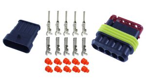 AMP-SUPERSEAL Kit, Socket / Pin, 5 Contacts