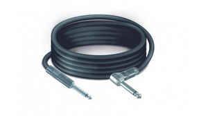 Angled Audio Cable, Mono, 6.35 mm Jack Plug - 6.35 mm Jack Plug, 9m