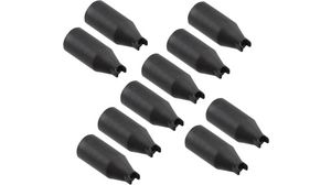 IC Cap Set for 2.54mm Pitch, Black, Pack of 10 pieces