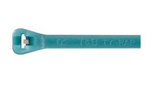 Ty-Rap Radiation Resistant Cable Tie 91 x 2.3mm, ETFE, 80N, Aqua