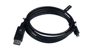 Video Cable, Mini DisplayPort Plug - DisplayPort Plug, 3840 x 2160, 1m