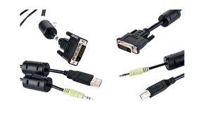 KVM Cable, USB / DVI / Audio, 1.8m