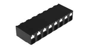Wire-To-Board Terminal Block, THT, 5mm Pitch, Right Angle, Push-In, 8 Poles