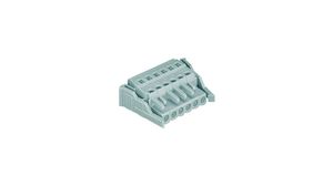Pluggable Terminal Block, Socket, Straight, 5mm Pitch, 6 Poles