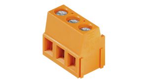 Wire-To-Board Terminal Block, THT, 5.08mm Pitch, Right Angle, Screw, Clamping Yoke, 3 Poles