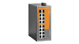 Ethernet Switch, RJ45 Ports 14, Fibre Ports 2SFP, 100Mbps, Unmanaged