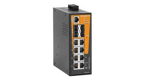 Ethernet Switch, RJ45 Ports 8, Fibre Ports 4SFP, 1Gbps, Managed