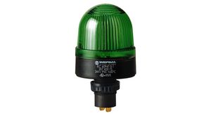 Sygnalizator Lampa ksenonowa 208 Migające Zielony 24VDC 100mA IP65 Końcówka płaska