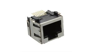 WR-MJ Modular Jack, RJ45, CAT3, 8 Positions, 8 Contacts, Shielded
