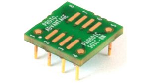 CHIPQUIK Through Hole Mount 1.27mm Pitch IC Socket Adapter, 8 Pin SOIC to 8 Pin Male DIP