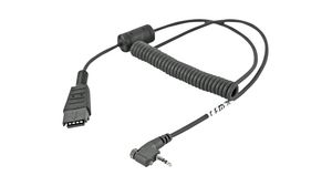 Headset Cable, QD - 2.5 mm Jack Plug, Black