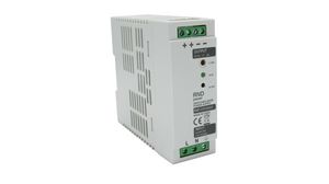 AC/DC DIN Rail Mounted Power Supply, 78%, 5V, 5A, 30W, Adjustable