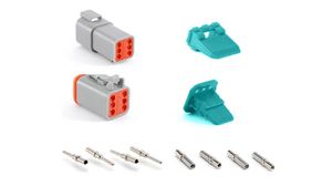 Kit, Plug / Receptacle, Socket / Pin, 6 Contacts