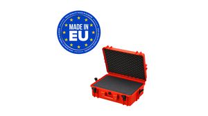 Watertight Case with Cubed Foam, 33.95l, 555x428x211mm, Polypropylene (PP), Orange