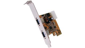 Interfacekaart, PCI-E x1, 2x USB-A, USB 3.0
