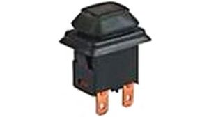 Pushbutton Switch ON-OFF SPST Panel Mount Black
