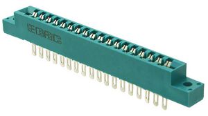 Card Edge Connector, Socket, Straight, Contacts - 18, Rows - 1