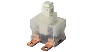 Pushbutton Switch ON-OFF SPST Panel Mount White