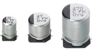 SMD Electrolytic Capacitor, FK, 10uF, 35V, 20%