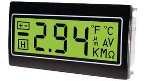 Digitální panelový měřicí přístroj 48 x 24 mm Zelená